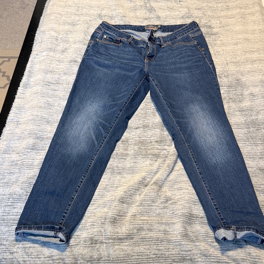 Torrid Women's Blue Boyfriend straight Jeans